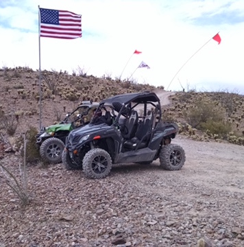 ATV riding in the desert near Quartzsite